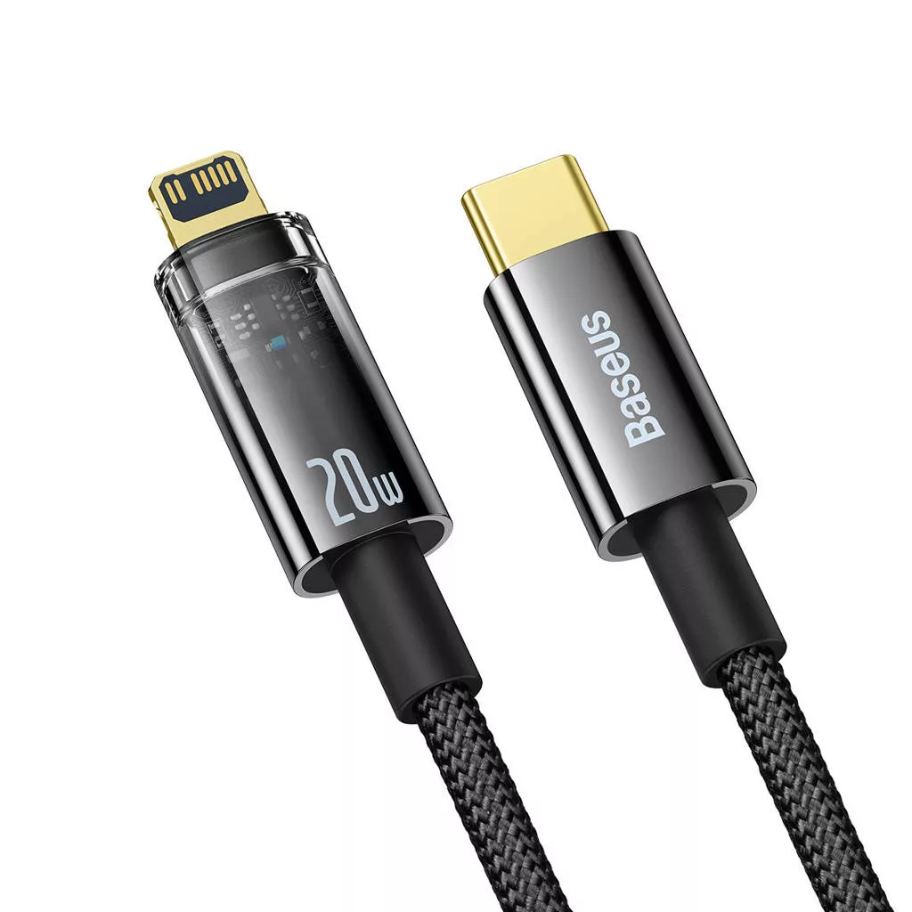 کابل تبدیل USB-C به لایتنینگ باسئوس مدل Explorer Series  طول 1 متر