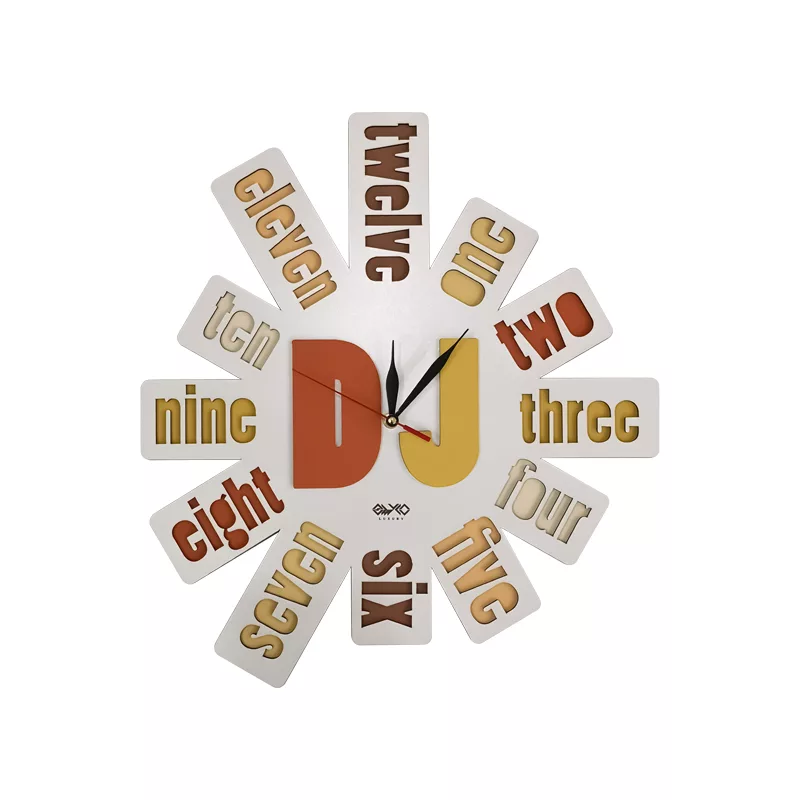 ساعت دیواری طرح دی جی مدل MC004C-B