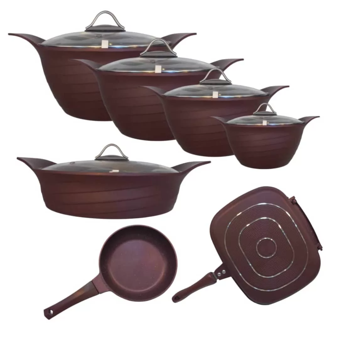 سرویس تابه و قابلمه ی گرانیتی 16 پارچه مدل مایا