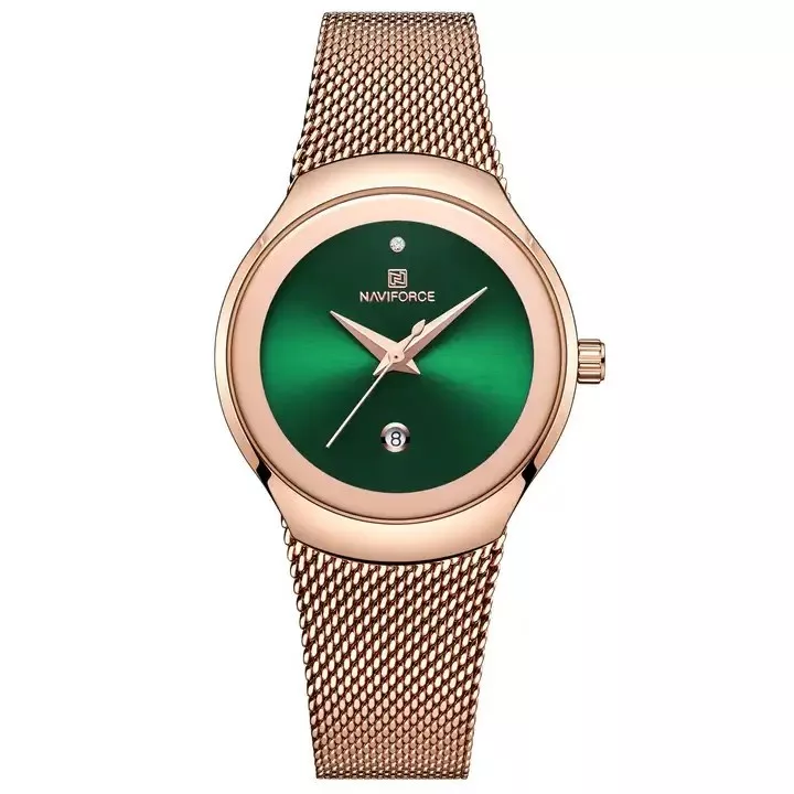 ساعت مچی عقربه ای زنانه نیوی فورس مدل NF5004RGGN