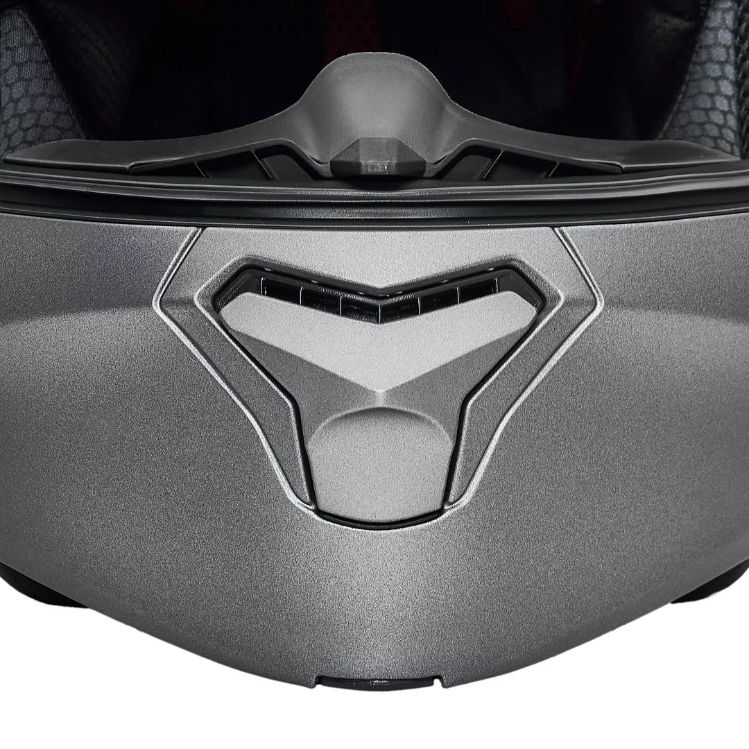 کلاه کاسکت فک متحرک فلش مدل 935Ssv titanium gray