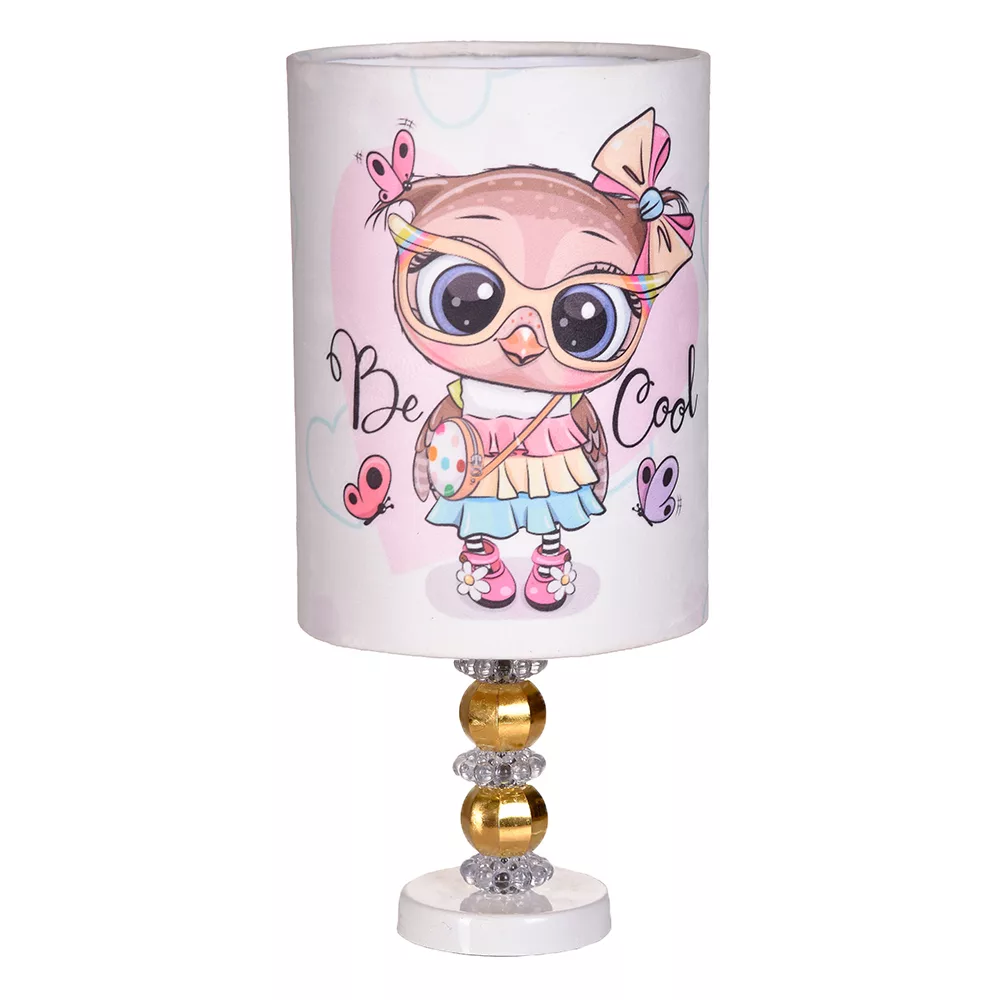 لوستر اتاق کودک مدل جغد به همراه اباژور رومیزی و ساعت دیواری