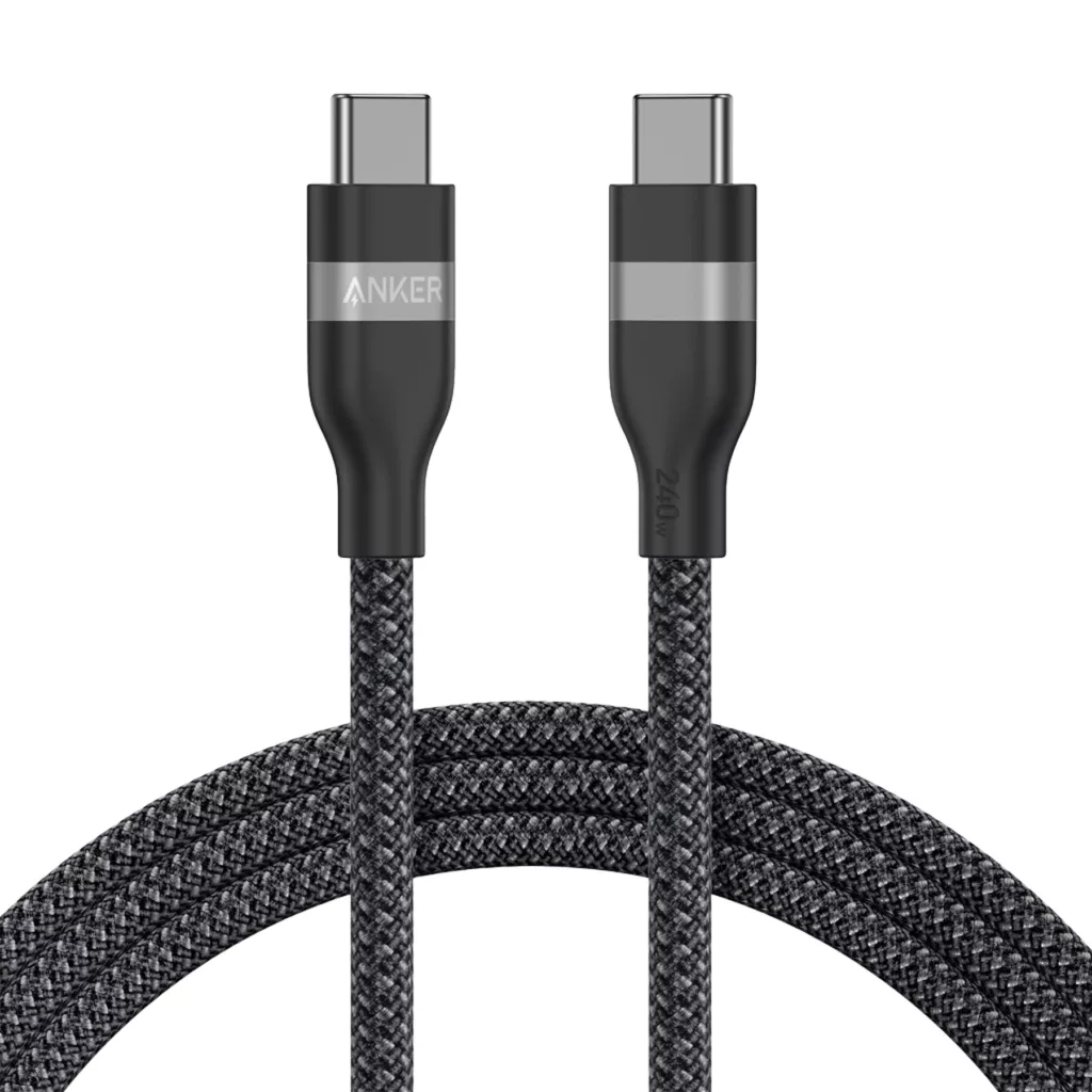کابل تبدیل USB-C به USB-C انکر مدل A82E2 طول 0.9 متر با توان 240 وات