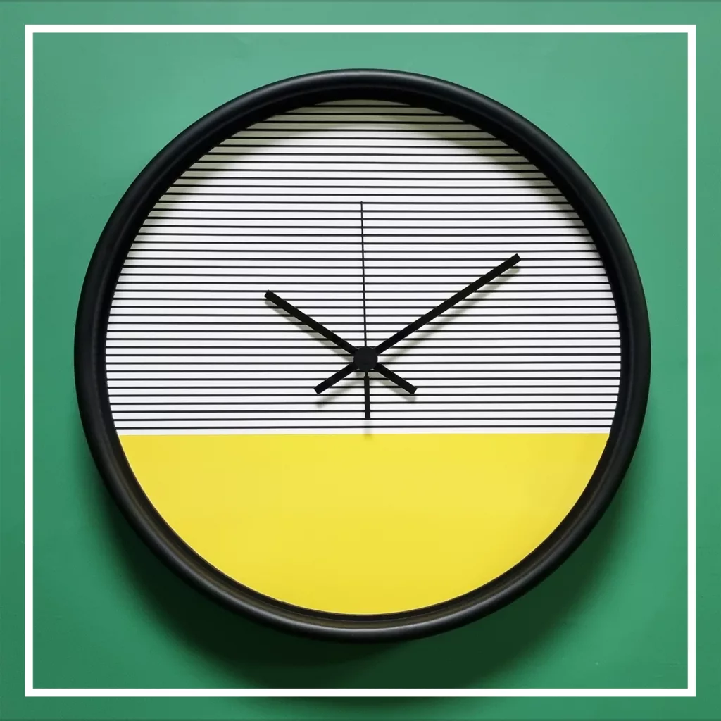 ساعت دیواری سال بردز طرح راه راه مدل CW-410