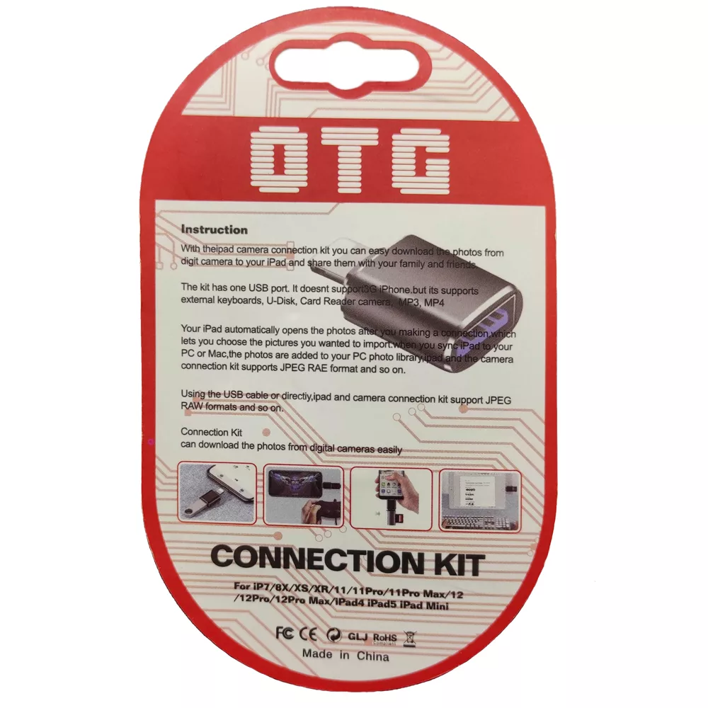 مبدل  لایتنینگ OTG مدل GL-163