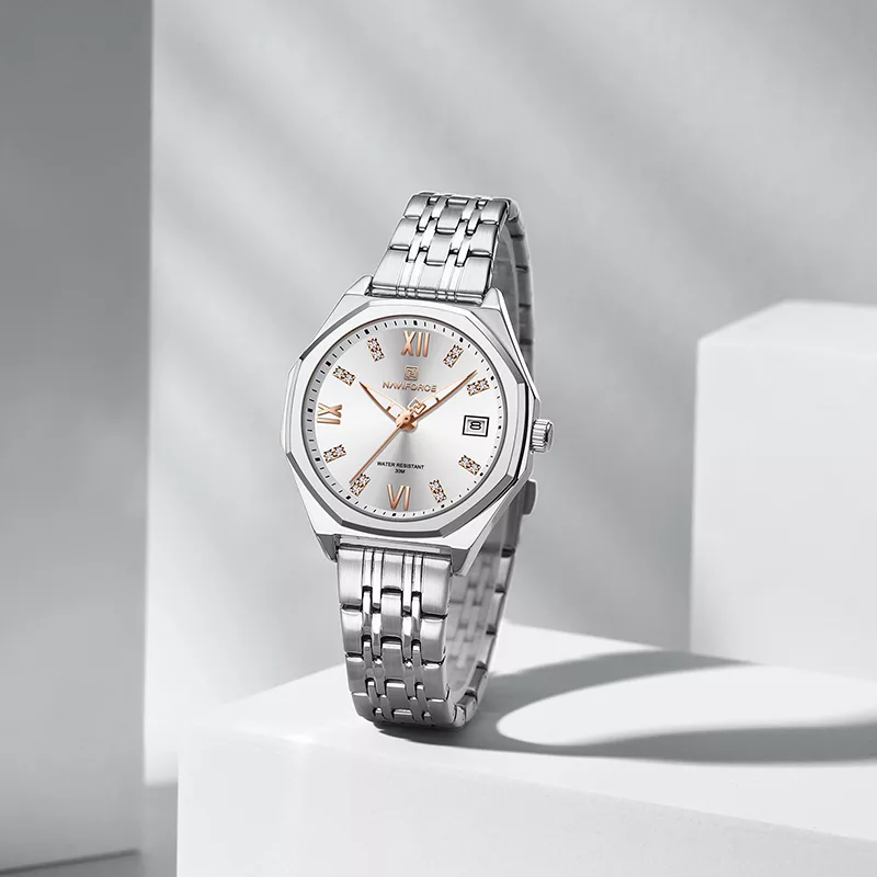 ساعت مچی عقربه‌ای کوارتز زنانه نیوی فورس مدل 5052