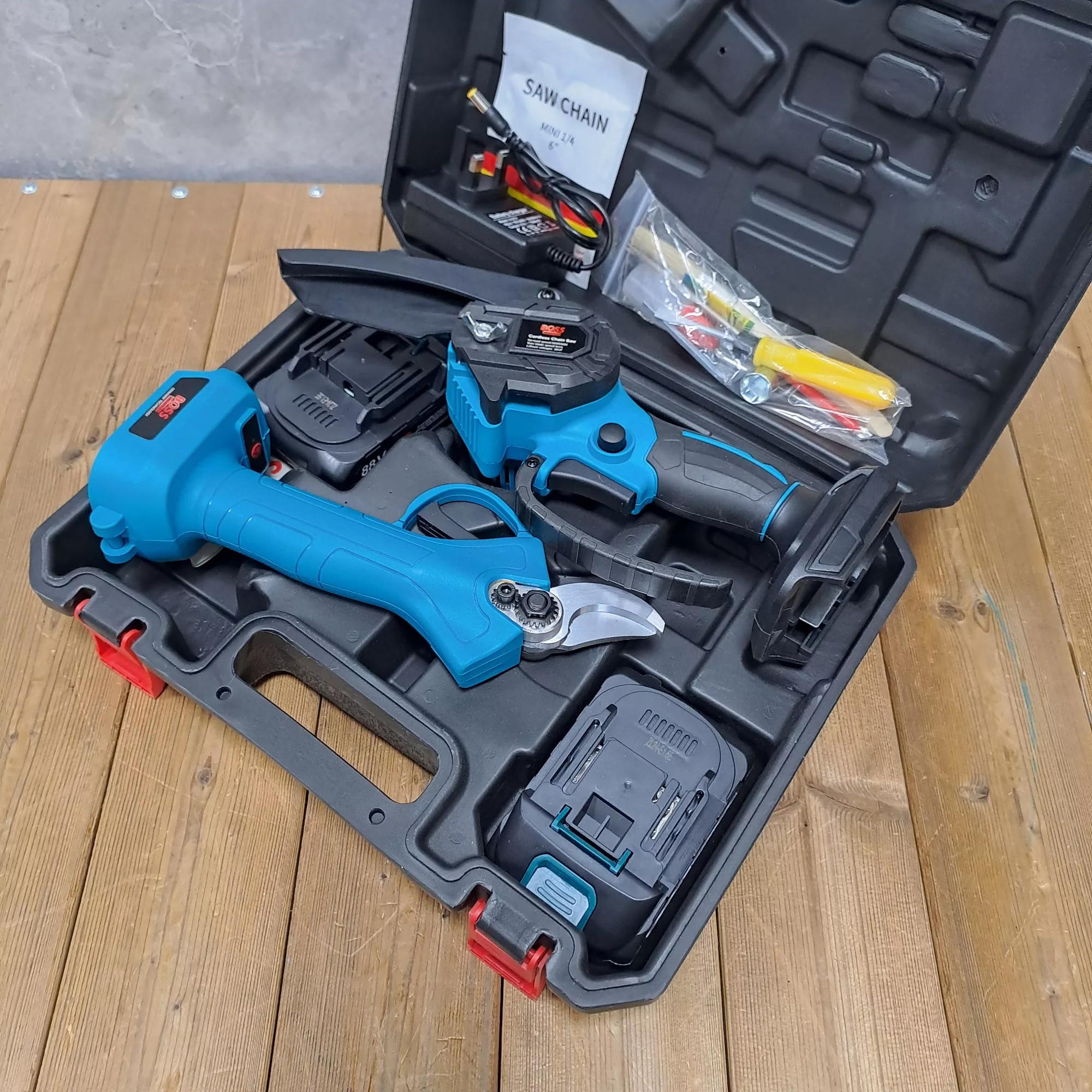 قیچی و اره شارژی باس مدل 88VF مجموعه 2 عددی