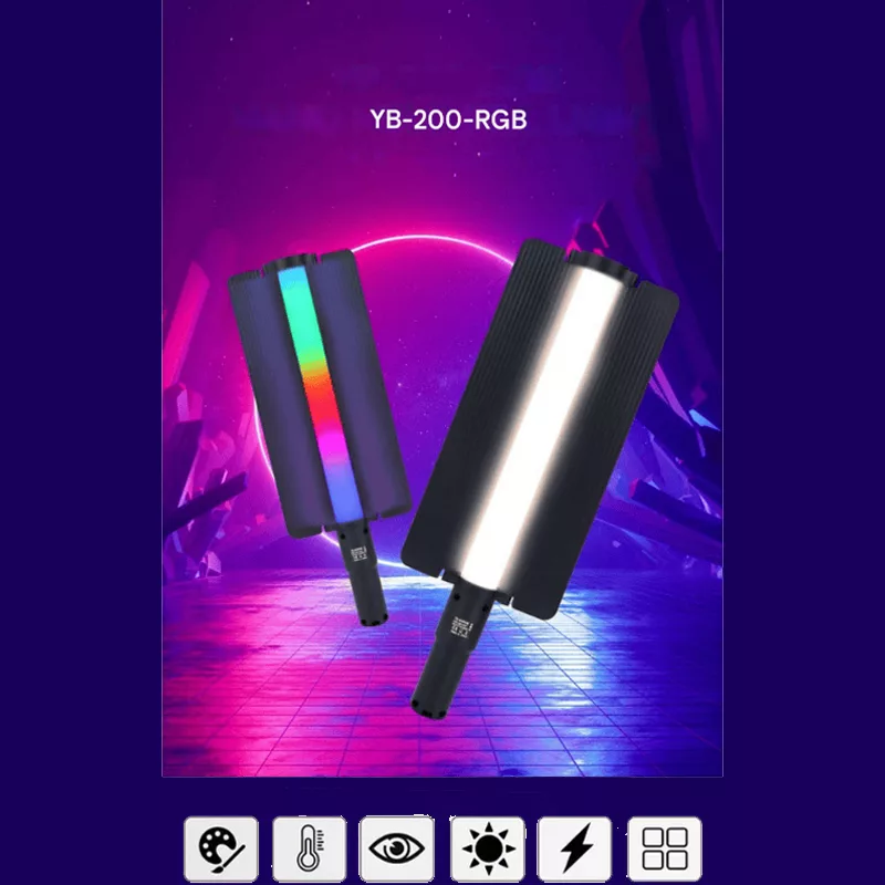 باتوم لایت ال ای دی مدل YB-200RGB