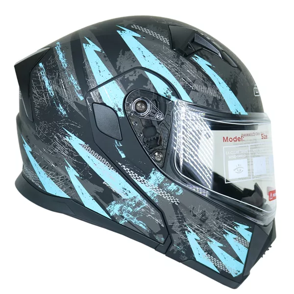 کلاه کاسکت دی ای وان مدل فک متحرک عینکدار کد DA_K101