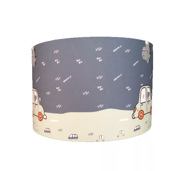 چراغ خواب اتاق کودک مدل ماشین کد 4030405 به همراه آباژور و لوستر و ساعت