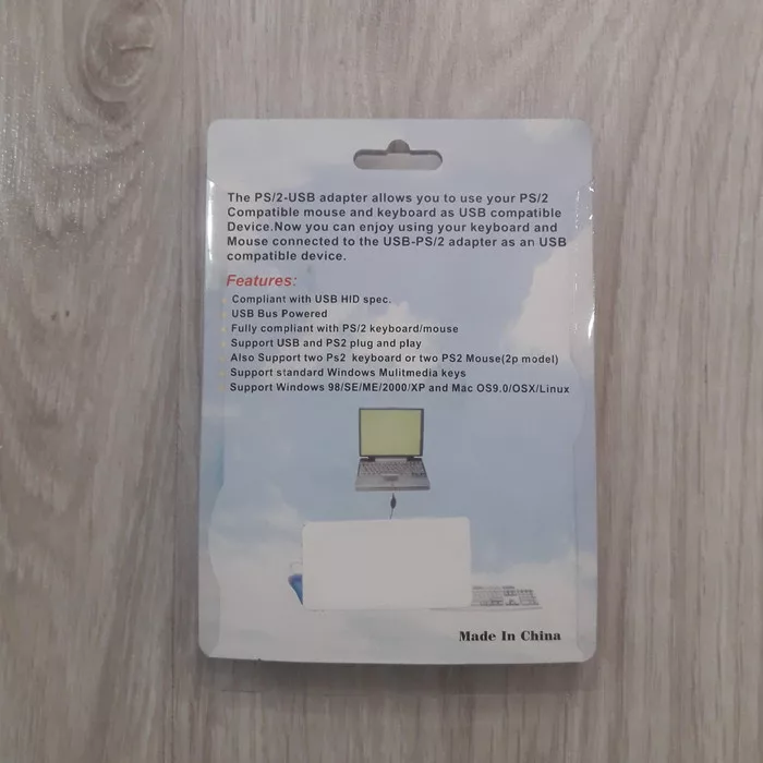 کابل تبدیل ps2 به USB مدل PS/2_PLUS  طول 0.3 متر