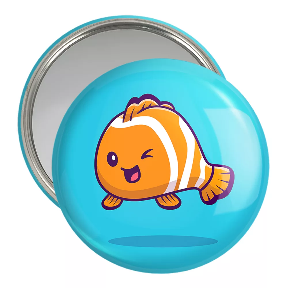 آینه جیبی خندالو مدل حیوانات بامزه ماهی کد 29735