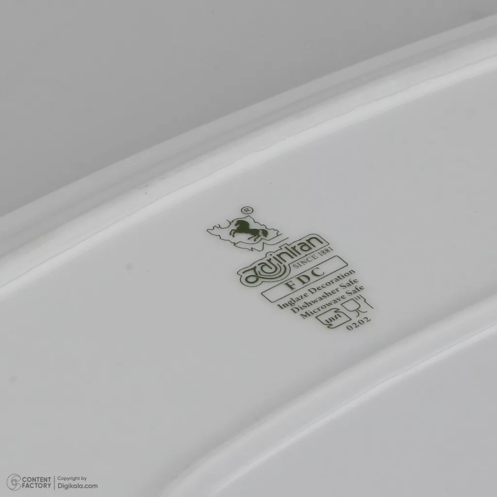 سرویس غذاخوری 27 پارچه چینی زرین ایران سری کواترو مدل ادلین درجه عالی