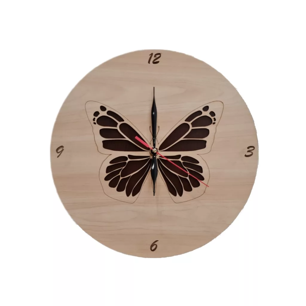 ساعت دیواری طرح پروانه مدل ZC-04