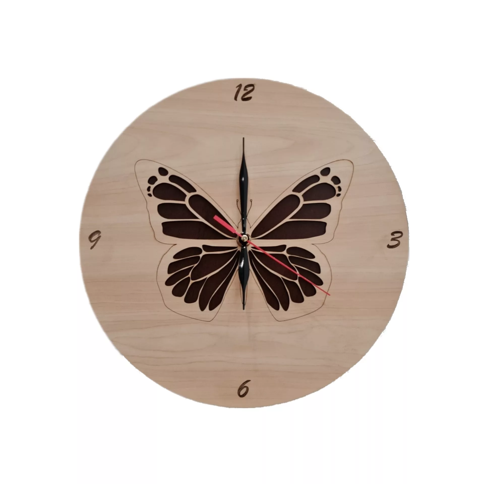 ساعت دیواری طرح پروانه مدل ZC-04