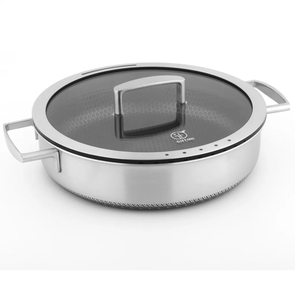 سرویس قابلمه و تابه 9 پارچه استیل جی فی نی مدل 09