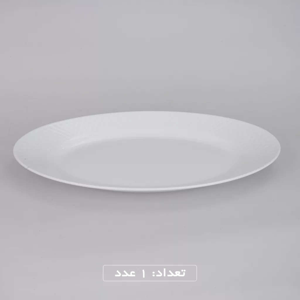 سرویس غذاخوری 28 پارچه چینی زرین ایران سری رادیانس مدل White 2 درجه عالی