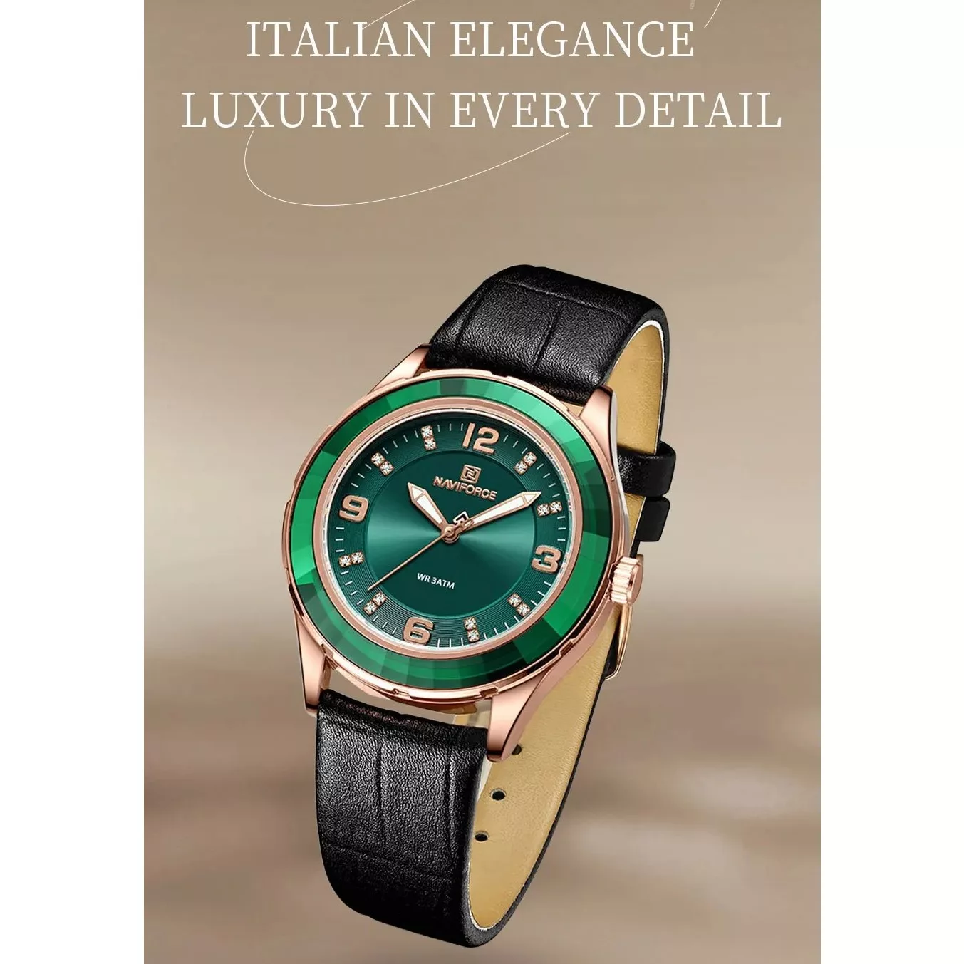 ساعت مچی عقربه ای زنانه نیوی فورس مدل NF5040RGGB