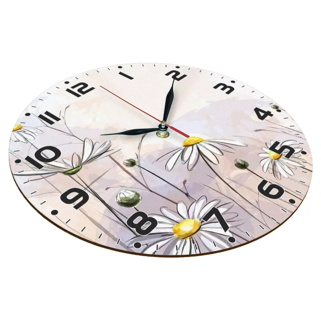ساعت دیواری طرح گل کد 1224