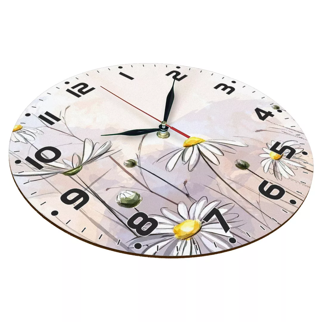 ساعت دیواری طرح گل کد 1224