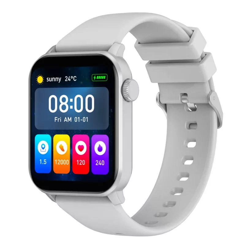 ساعت هوشمند 42میلی متری گرین لاین مدلWATCH WISE FREEبندسیلیکون