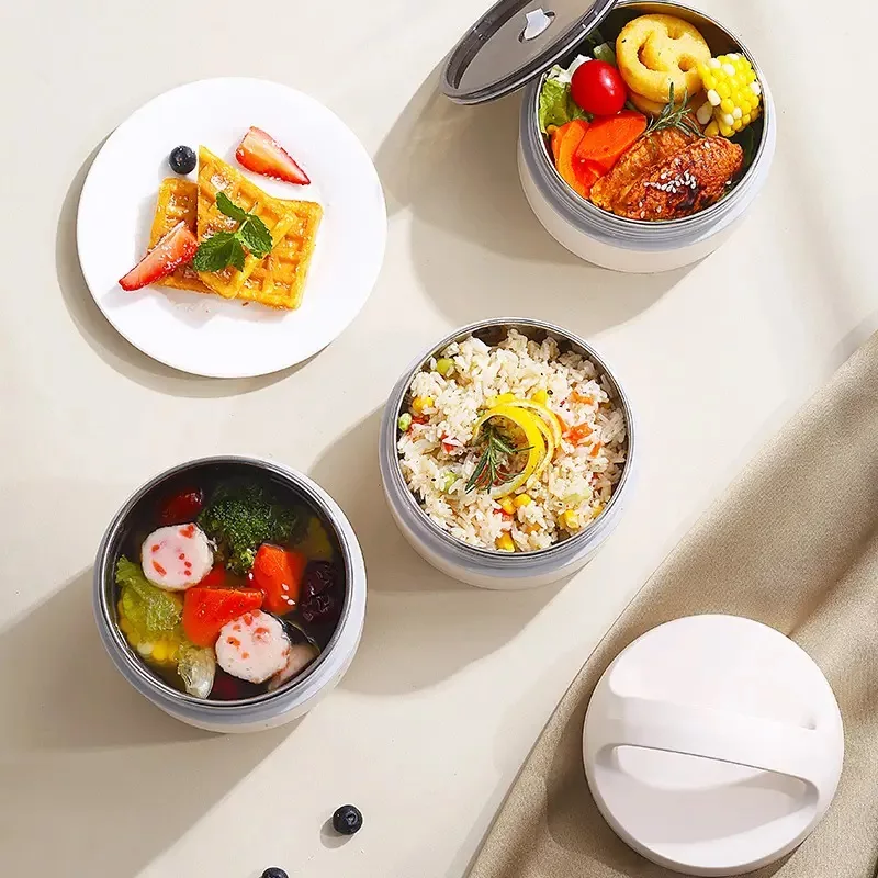 ظرف سفری مدل سه طبقه استیل به همراه کیف