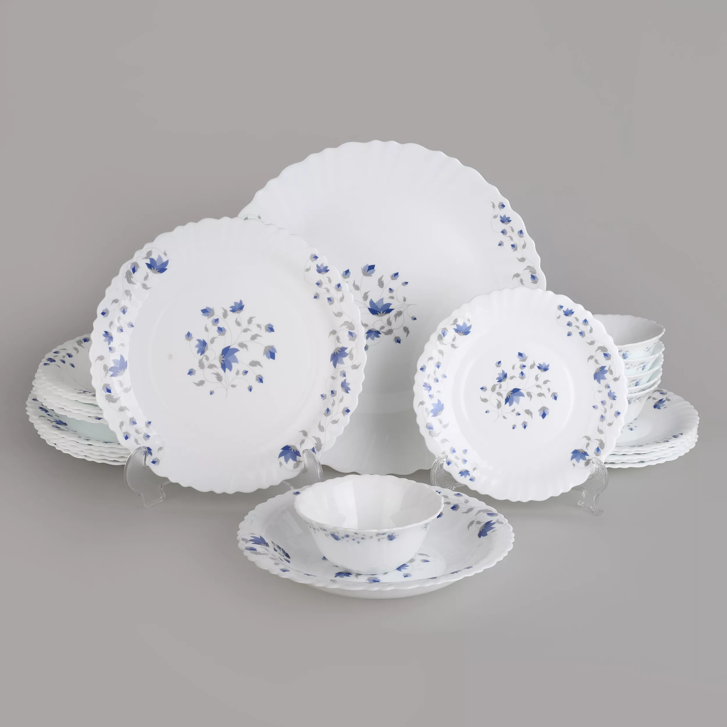 سرویس غذاخوری 25 پارچه 6 نفره گلدن اوپال مدل شاخه نبات کد Carine