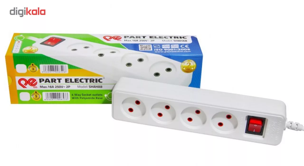 چند راهی برق پارت الکتریک مدل PE652