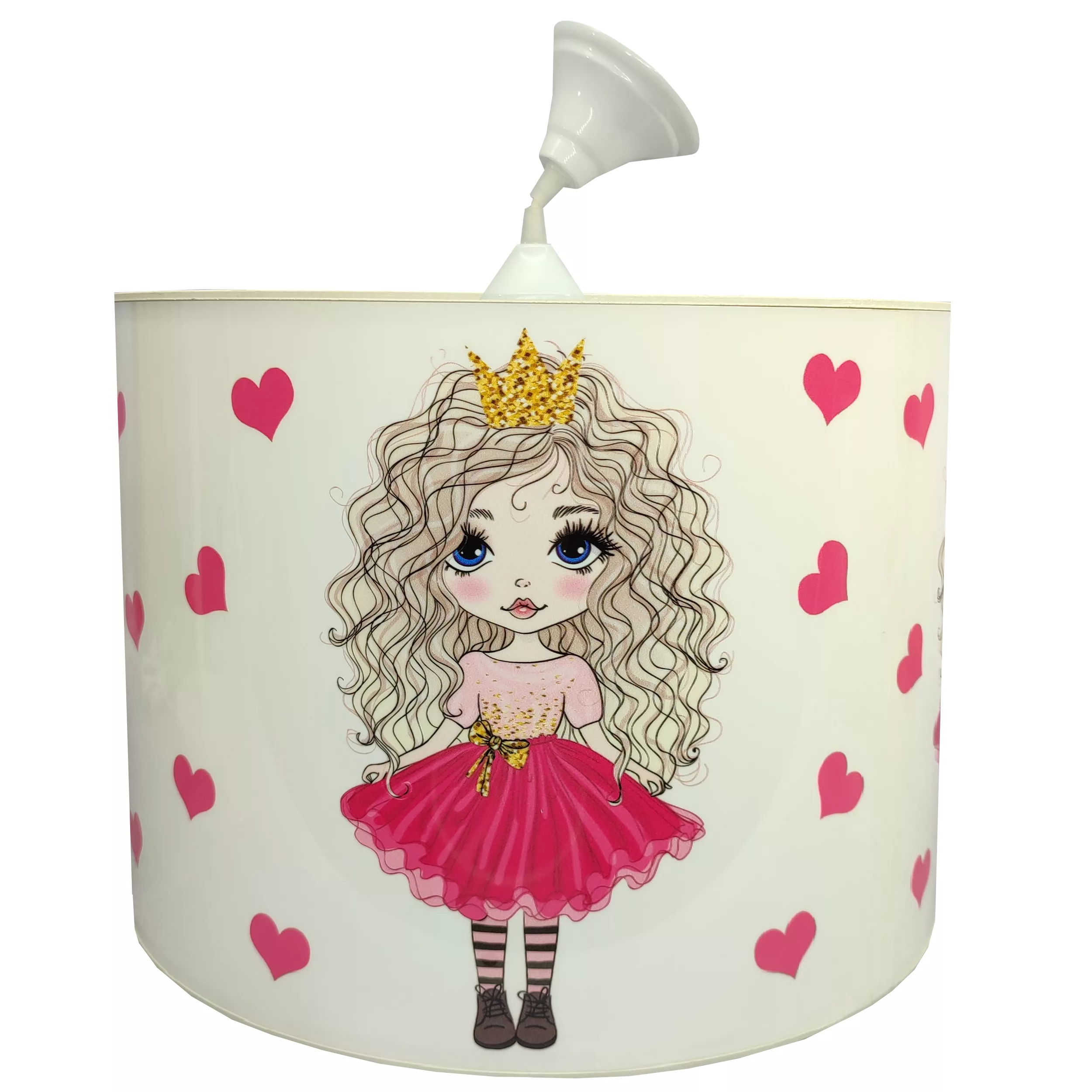 لوستر کودک مدل دختر موفرفری با دامن قرمز