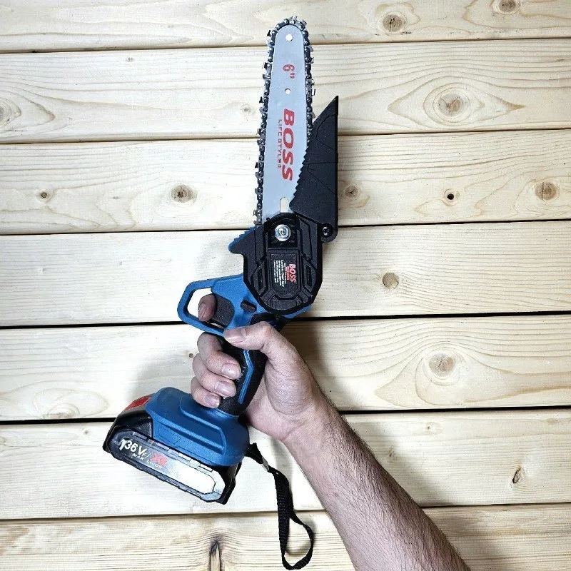 اره زنجیری شارژی باس مدل تیغه 15 سانت کد 36V- LIFE-STYLE