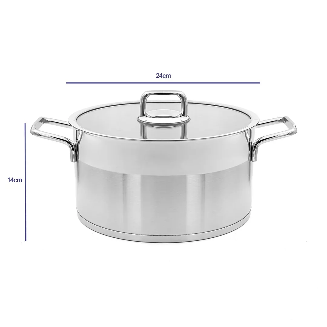 سرویس قابلمه و تابه استیل 8 پارچه مدل UN-9990