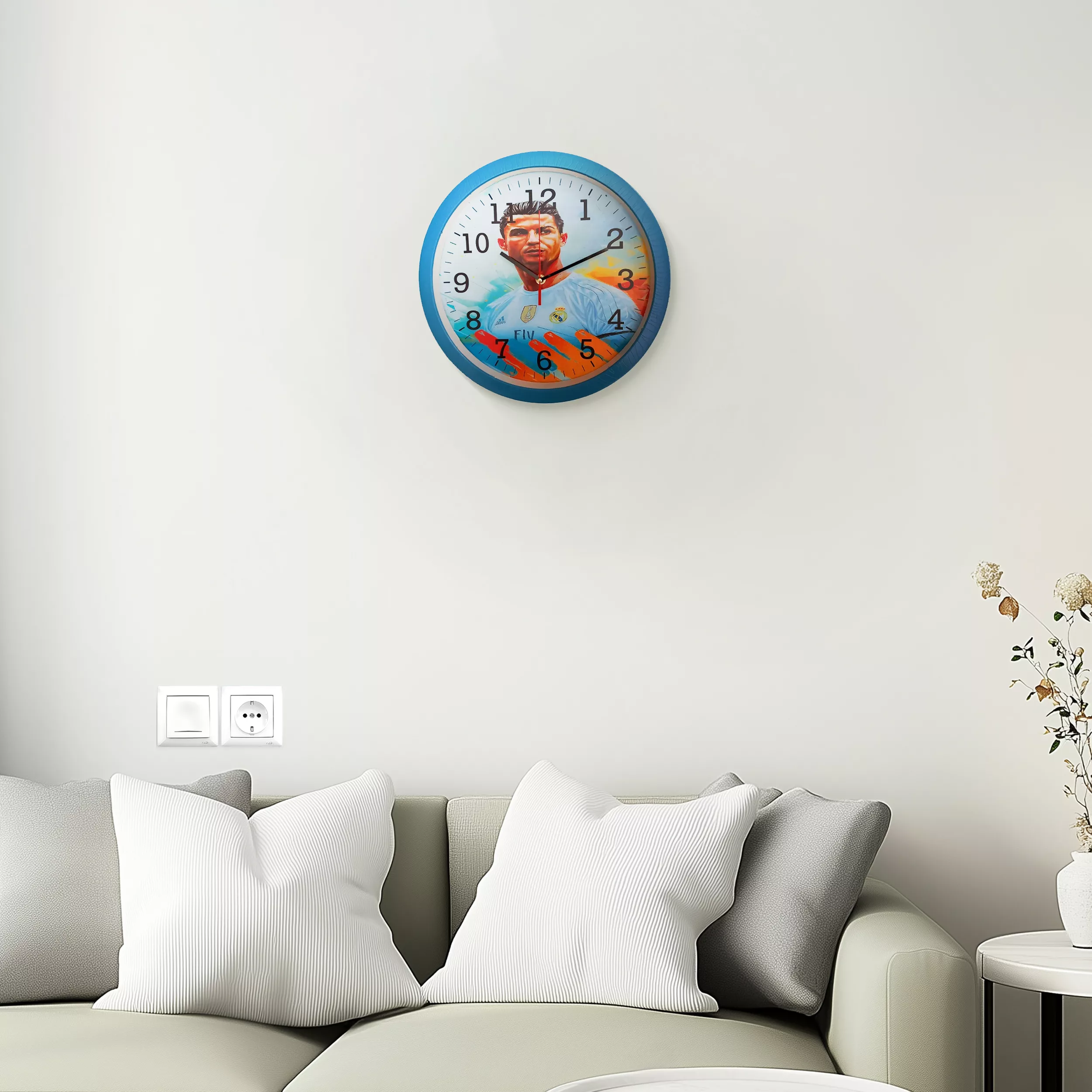 ساعت دیواری مدل رونالدو کد 40305082