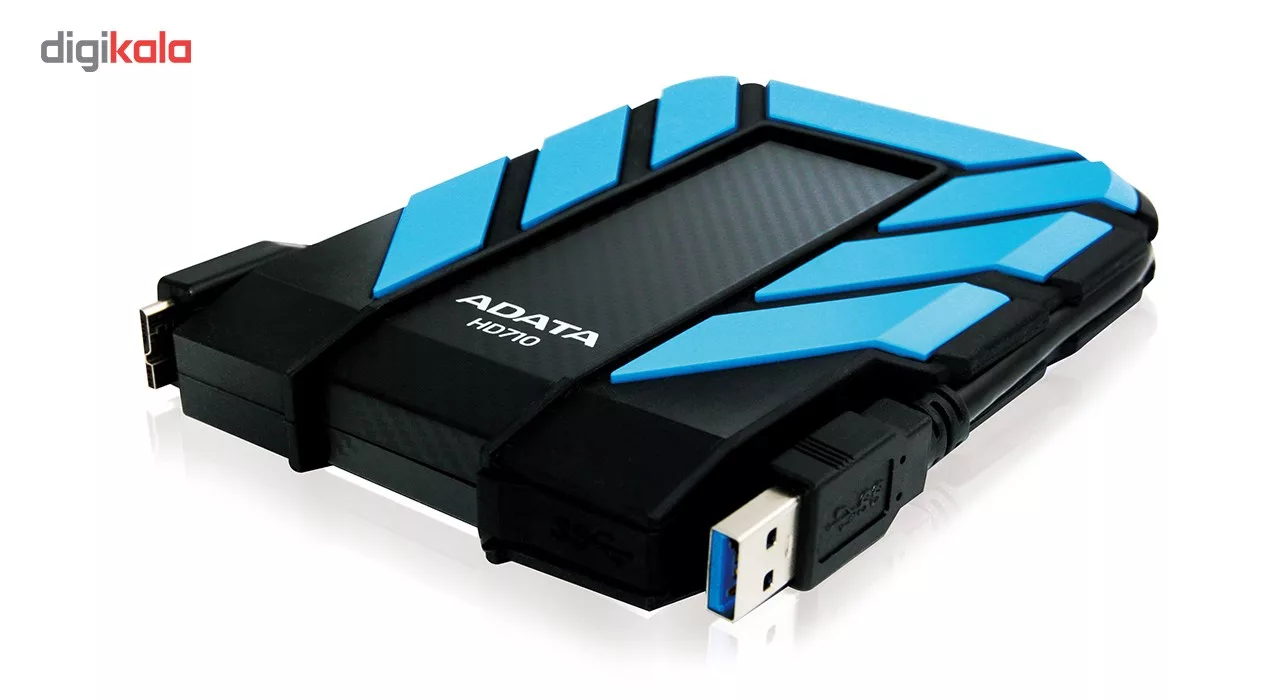 هارد اکسترنال ای دیتا مدل HD710 ظرفیت دو ترابایت دارای رابط USB Type-A 2.0