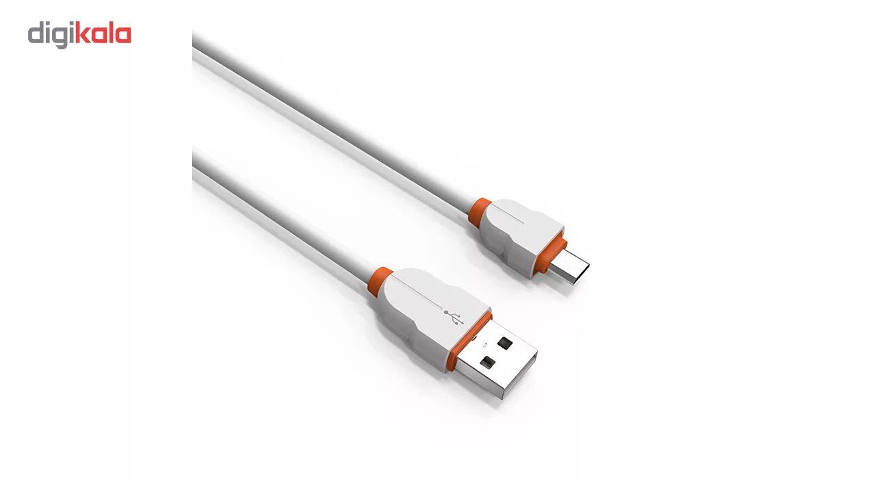 کابل تبدیل USB به microUSB الدینیو مدل LS02 طول 2 متر