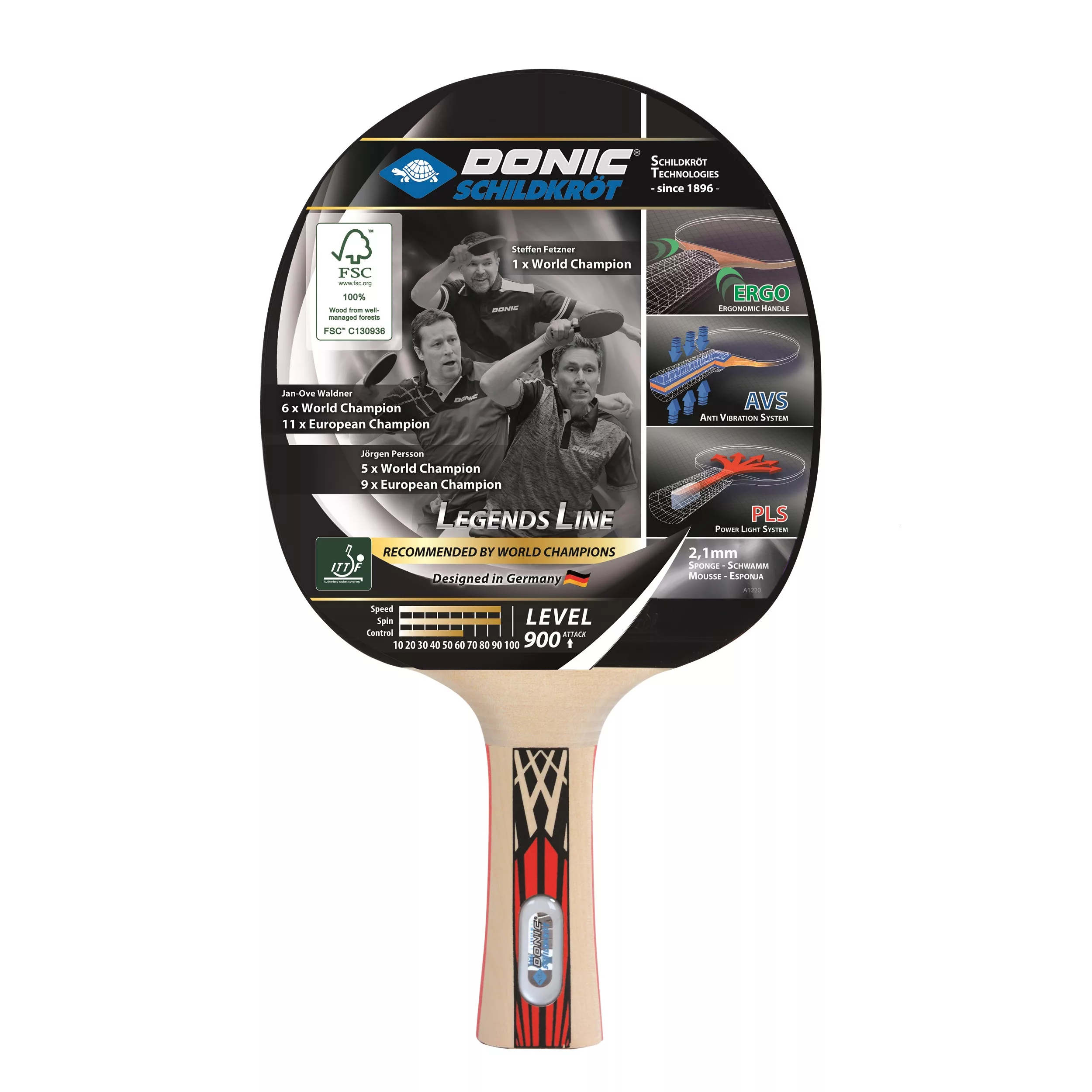 راکت پینگ پنگ دونیک مدل Legends Line 900