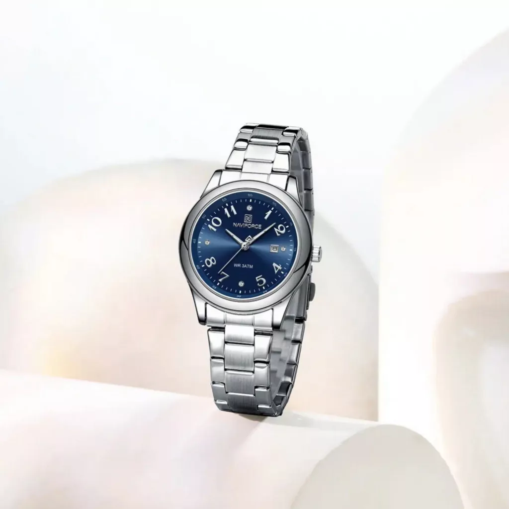 ساعت مچی عقربه ای زنانه نیوی فورس مدل تقویمدار کد NF5059