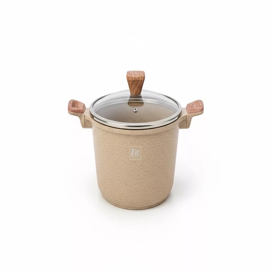 سرویس قابلمه و تابه گرانیتی ۱۰ پارچه زیو مدل صحرا ZCS-8570