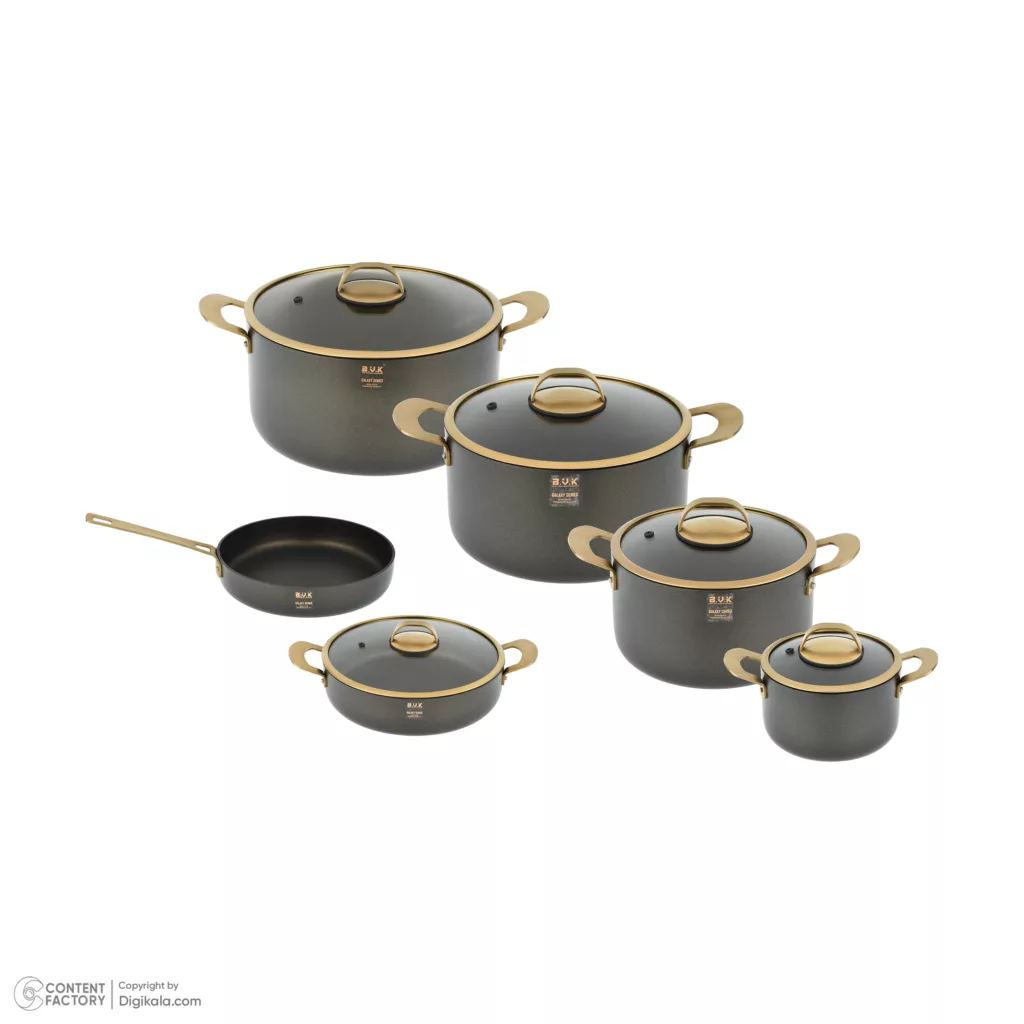 سرویس قابلمه و تابه گرانیتی 11 پارچه  بی وی کی مدل گلکسی کد VK714611