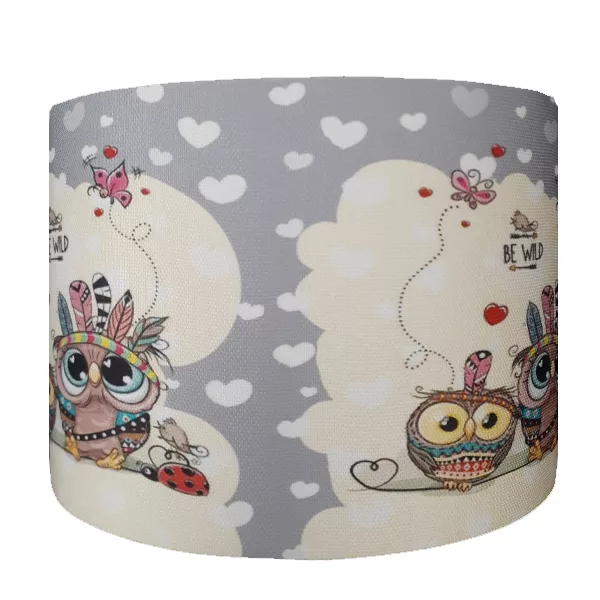 لوستر و آباژور کودک مدل جغد کد 4027 به همراه چراغ خواب و ساعت