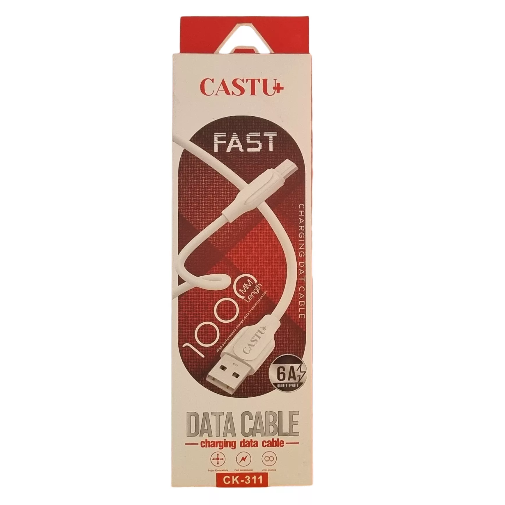 کابل تبدیل USB به MicroUsb کاستو پلاس مدل CK-311 طول 1متر