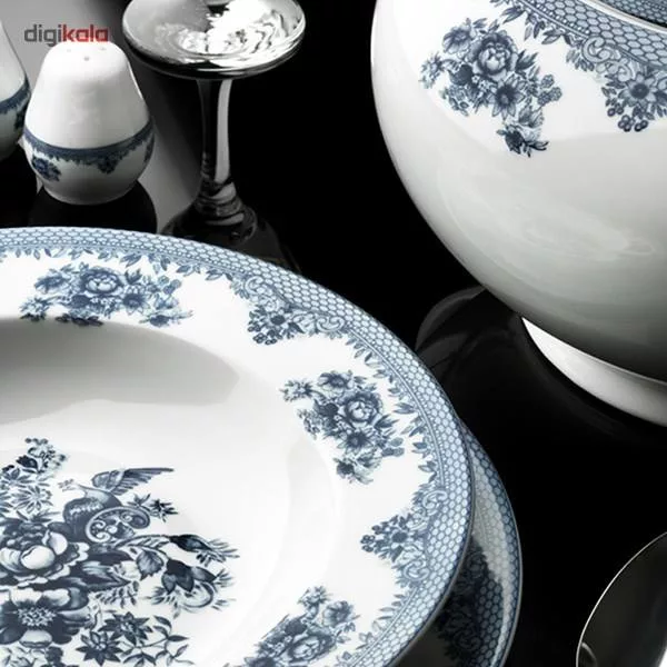 سرویس چینی 102 پارچه کامل چینی زرین ایران مدل ایتالیا اف  فلورانس  درجه عالی