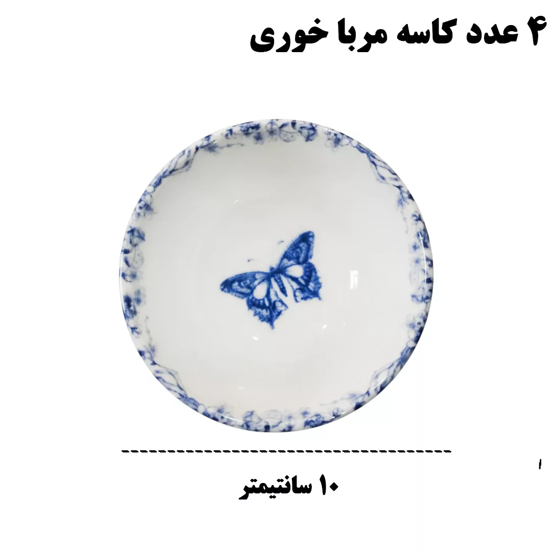 سرویس صبحانه‌خوری 21 پارچه 6 نفر میس بتی مدل BL_LIFE