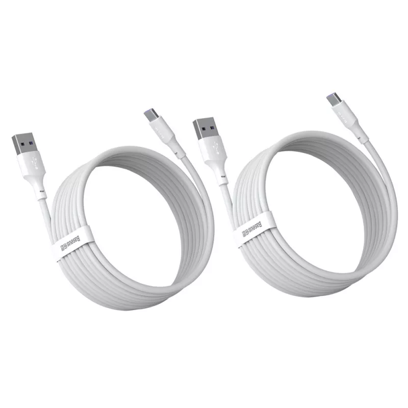 کابل تبدیل USB به USB-C باسئوس مدل Wisdom Data Cable 40W طول 1.5 متر بسته 2 عددی