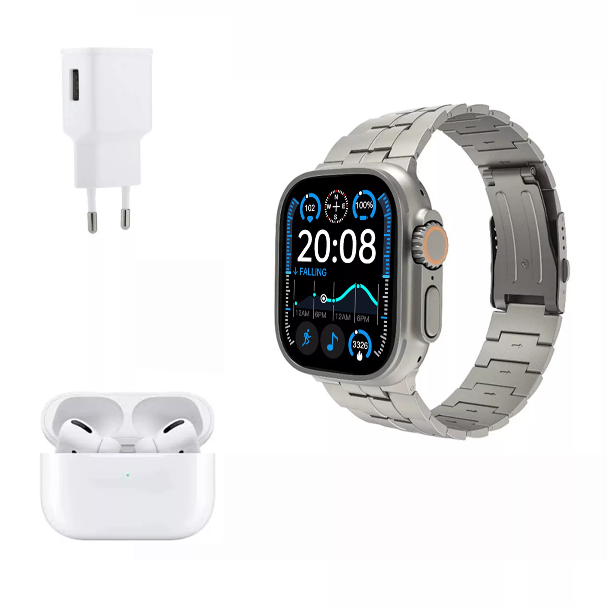 ساعت هوشمند ویسمی مدل Ultra 2 به همراه هدفون بلوتوثی