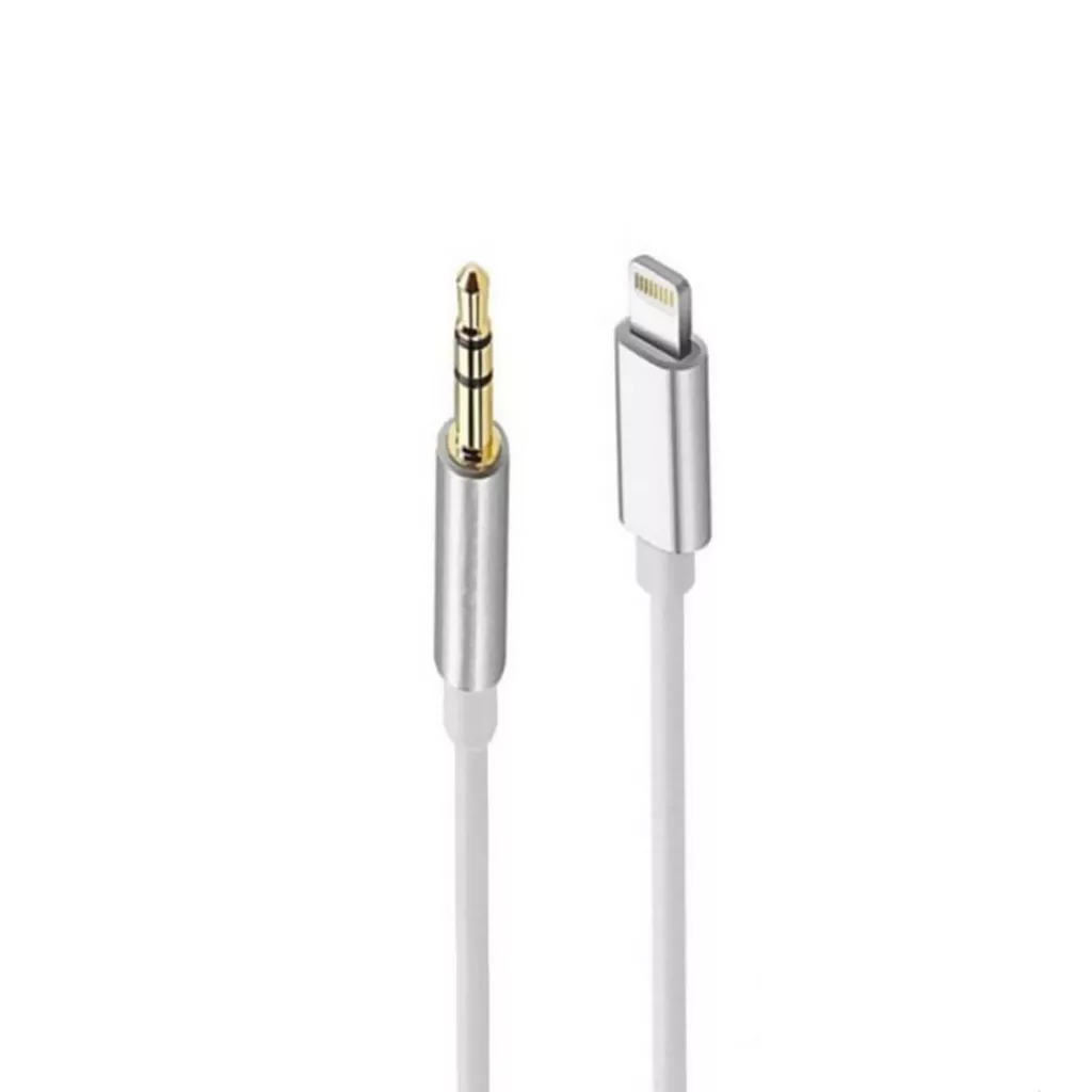 کابل تبدیل لایتنینگ به AUX مدل GL041 طول 1 متر