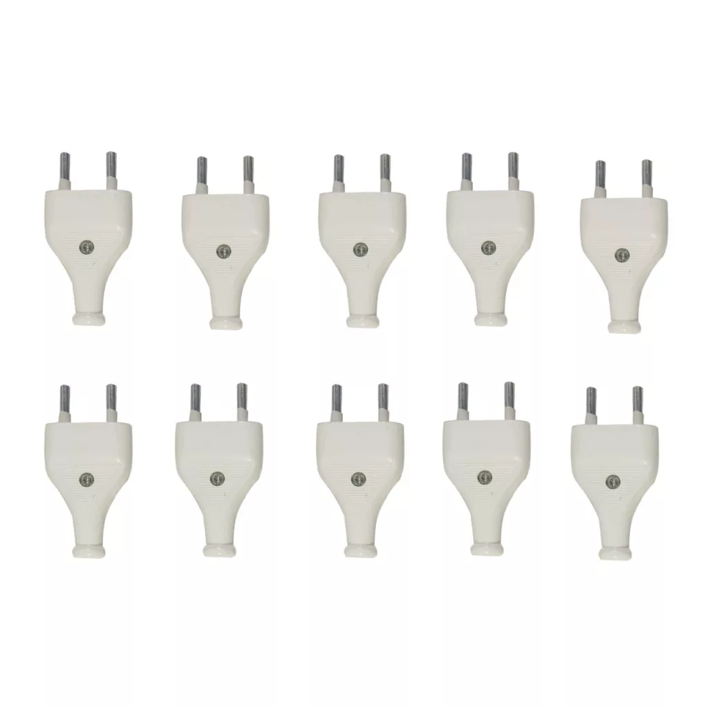 دوشاخه برق الکترو فراز مدل White بسته 10 عددی