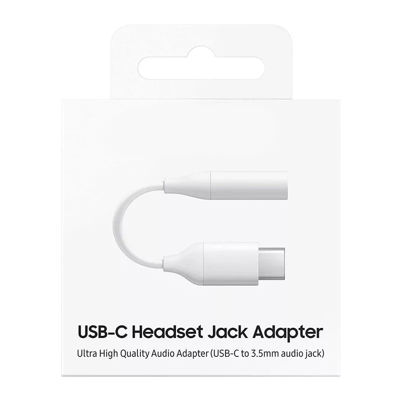 کابل تبدیل USB-C به جک 3.5 میلیمتری مدل HEADSET_SM طول 0.19 متر