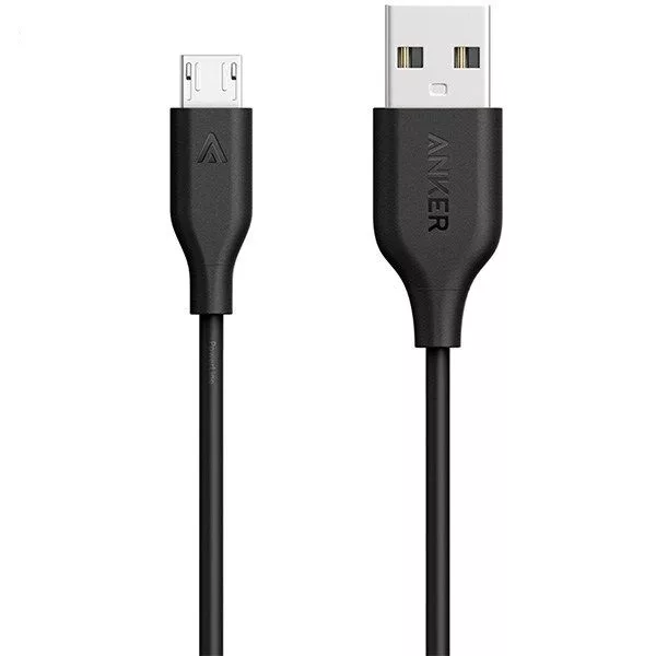 کابل تبدیل USB به microUSB انکر مدل A8133 PowerLine  طول 1.80 متر