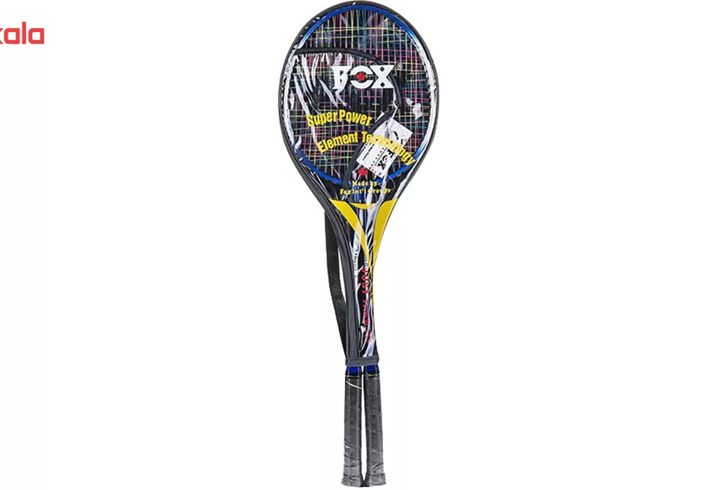 راکت بدمینتون فاکس مدل Super Power بسته 2 عددی سایز US: 4 1/8 - Euro: 1