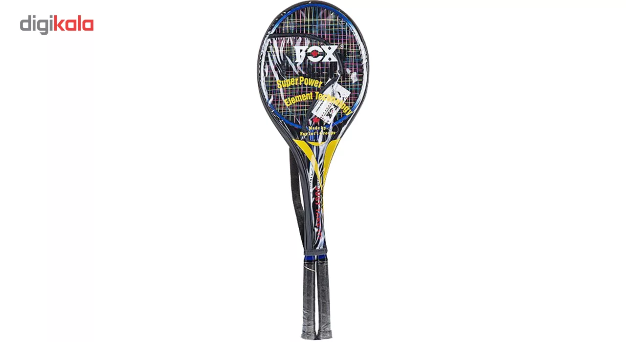 راکت بدمینتون فاکس مدل Super Power بسته 2 عددی سایز US: 4 1/8 - Euro: 1